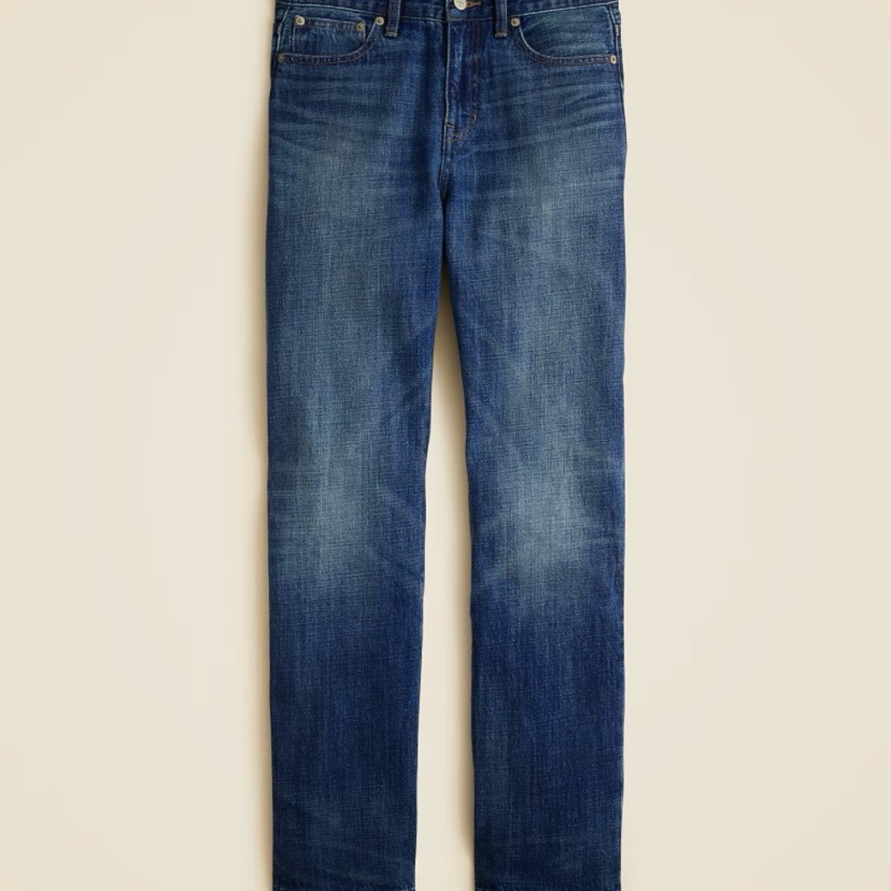 NEW! J. Crew Nipped Straight High Rise Rigid Jeans Size 32 NWT - Picture 3 of 7